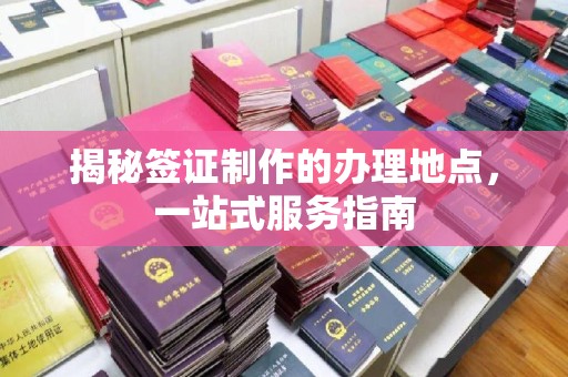 太康揭秘签证制作的办理地点，一站式服务指南